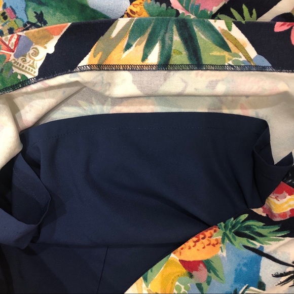 🌲3/$20 Talbots Tropical Print Skirt 2 - Picture 5 of 6